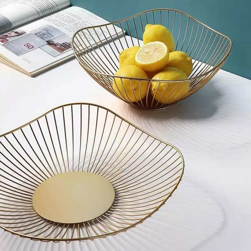 Cesta Aramada de Mesa em Metal