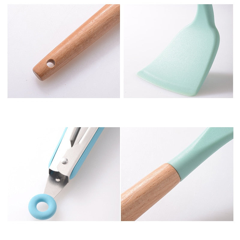 Kit Utensílios em Silicone - 12 Peças