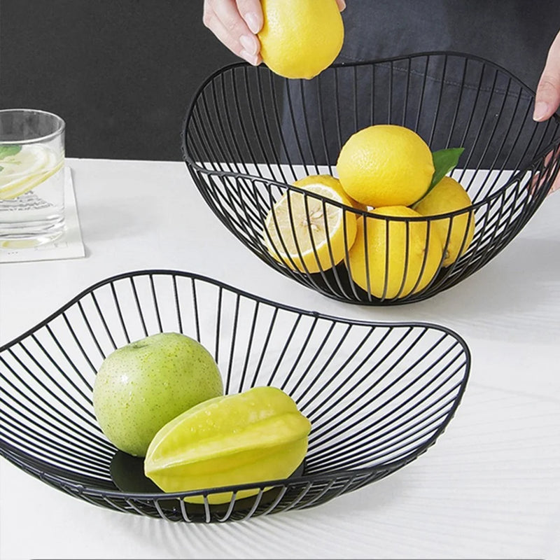Cesta Aramada de Mesa em Metal