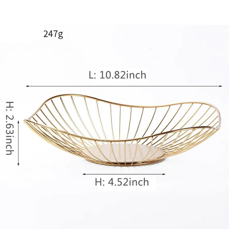 Cesta Aramada de Mesa em Metal