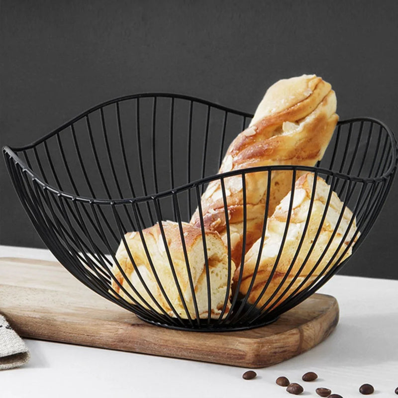 Cesta Aramada de Mesa em Metal