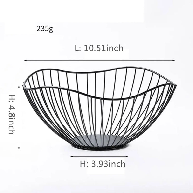 Cesta Aramada de Mesa em Metal
