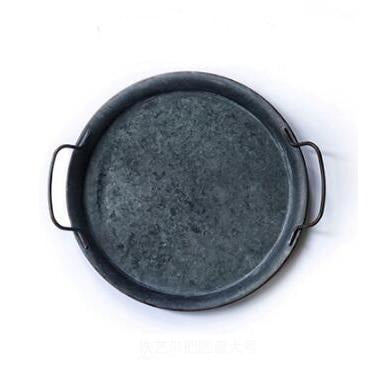 Bandeja Minimalista de Ferro com Alças